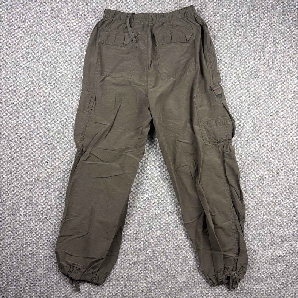 Aeropostale Parachute Cargo Pants Women's XS Green Nylon Blend Baggy Grunge Y2K - Picture 4 of 7